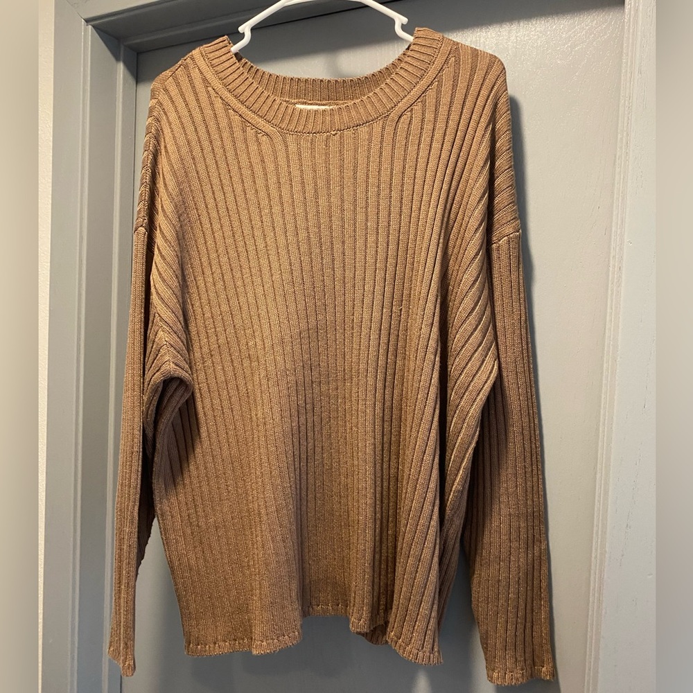 The coziest tan sweater!